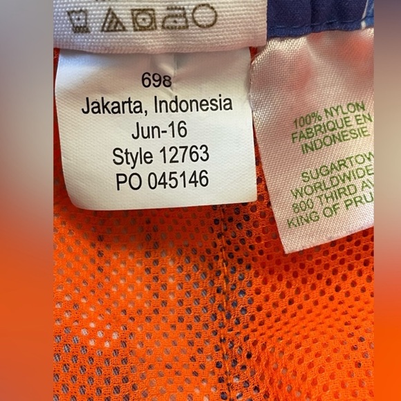 Lilly Pulitzer Run Around Luxletic Short Bomber Blue Get Trunky Elephants Small - Picture 7 of 7